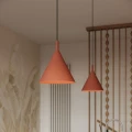 Lampa wisząca NOX 25 ochra czerwona zwis SL.2526 SOLLUX LIGHTING