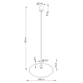 Lampa wisząca NOX 40 czarna zwis SL.2537 SOLLUX LIGHTING