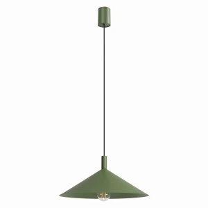 Lampa wisząca NOX 40 zielona oliwka zwis SL.2540 SOLLUX LIGHTING