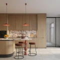 Lampa wisząca NOX 40 ochra czerwona zwis SL.2541 SOLLUX LIGHTING