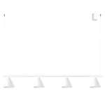 Lampa wisząca NOX 4L biała żyrandol SL.2551 SOLLUX LIGHTING