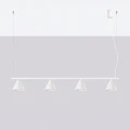 Lampa wisząca NOX 4L biała żyrandol SL.2551 SOLLUX LIGHTING
