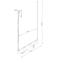 Lampa wisząca NOX 4L biała żyrandol SL.2551 SOLLUX LIGHTING