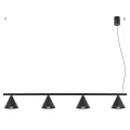 Lampa wisząca NOX 4L czarna żyrandol SL.2552 SOLLUX LIGHTING