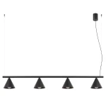 Lampa wisząca NOX 4L czarna żyrandol SL.2552 SOLLUX LIGHTING