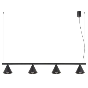 Lampa wisząca NOX 4L czarna żyrandol SL.2552 SOLLUX LIGHTING