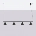 Lampa wisząca NOX 4L czarna żyrandol SL.2552 SOLLUX LIGHTING