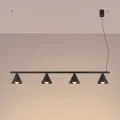 Lampa wisząca NOX 4L czarna żyrandol SL.2552 SOLLUX LIGHTING
