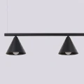 Lampa wisząca NOX 4L czarna żyrandol SL.2552 SOLLUX LIGHTING