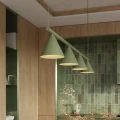 Lampa wisząca NOX 4L zielona oliwka żyrandol SL.2555 SOLLUX LIGHTING
