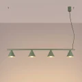 Lampa wisząca NOX 4L zielona oliwka żyrandol SL.2555 SOLLUX LIGHTING