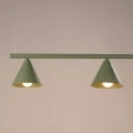 Lampa wisząca NOX 4L zielona oliwka żyrandol SL.2555 SOLLUX LIGHTING
