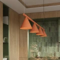Lampa wisząca NOX 4L ochra czerwona żyrandol SL.2556 SOLLUX LIGHTING