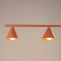 Lampa wisząca NOX 4L ochra czerwona żyrandol SL.2556 SOLLUX LIGHTING