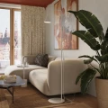 Lampa podłogowa NOX biała lampa stojąca SL.2581 SOLLUX LIGHTING