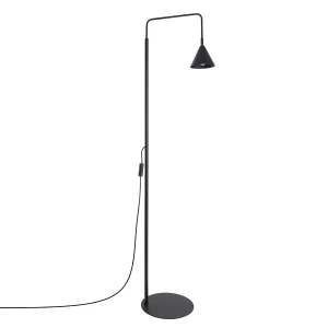 Lampa podłogowa NOX czarna lampa stojąca SL.2582 SOLLUX LIGHTING