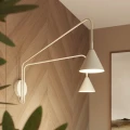 Lampa ścienna NOX 2 beżowy z włącznikiem kinkiet SL.2509 SOLLUX LIGHTING