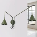 Lampa ścienna NOX 2 zielona oliwka z włącznikiem kinkiet SL.2510 SOLLUX LIGHTING