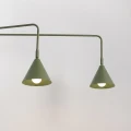 Lampa ścienna NOX 2 zielona oliwka z włącznikiem kinkiet SL.2510 SOLLUX LIGHTING