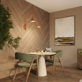 Lampa ścienna NOX 2 ochra czerwona z włącznikiem kinkiet SL.2511 SOLLUX LIGHTING