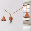 Lampa ścienna NOX 2 ochra czerwona z włącznikiem kinkiet SL.2511 SOLLUX LIGHTING