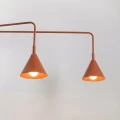 Lampa ścienna NOX 2 ochra czerwona z włącznikiem kinkiet SL.2511 SOLLUX LIGHTING