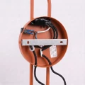 Lampa ścienna NOX 2 ochra czerwona z włącznikiem kinkiet SL.2511 SOLLUX LIGHTING