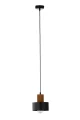 Lampa wisząca RIF WOOD 1 S czarny/jasny brązowy zwis 41858 SIGMA