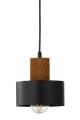 Lampa wisząca RIF WOOD 1 S czarny/jasny brązowy zwis 41858 SIGMA