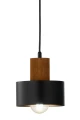 Lampa wisząca RIF WOOD 1 S czarny/jasny brązowy zwis 41858 SIGMA