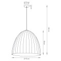 Lampa wisząca TELMA 70 L BRĄZOWY_MIEDZIANY brąz/miedź zwis 32032 SIGMA