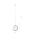 Lampa wisząca KENAI A szałwiowa 12221 NOWODVORSKI