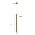Lampa wisząca LUNGO 1 złoty zwis LP-894/1P GD LIGHT PRESTIGE