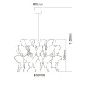 Lampa wisząca FARFALLA różowy zwis LP-MD088-3439A/1P RÓŻOWY LIGHT PRESTIGE