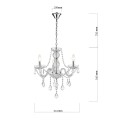Lampa wisząca CRISTALLO transparentny zwis LP-2940/3P LIGHT PRESTIGE