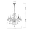 Lampa wisząca CRISTALLO transparentny zwis LP-2940/5P LIGHT PRESTIGE