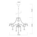 Lampa wisząca CRISTALLO transparentny zwis LP-2940/5P LIGHT PRESTIGE