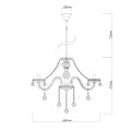 Lampa wisząca CRISTALLO transparentny zwis LP-2940/8P LIGHT PRESTIGE