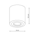 Oprawa natynkowa czarna  łazienkowa Faro XL IP65 LP-6510/1SM XL 