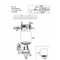 Oprawa natynkowa czarna  łazienkowa Faro XL IP65 LP-6510/1SM XL 