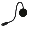 Kinkiet czarny led ruchomy Senise 60cm elastyczny LP-2021/1W BK