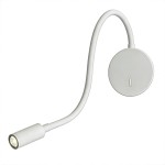 Kinkiet biały 60 cm ruchomy led elestyczny Senise LP-2021/1W WH