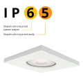  LP-440/1RS WH Oczko podtynkowe kwadratowe białe łazienkowe  Lagos IP65
