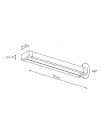Kinkiet ruchomy bialy Cargo IP44  LP-1173/1W 20W WH