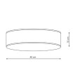 Lampa sufitowa plafon Alto biały LP-81008/3C WH  Light Prestige