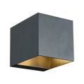 Kinkiet czarny kostka Alaska  LP-104/1W BK