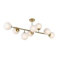 Żyrandol Dorado 8 żar.  lampa  wisząca złota klosze kule LP-002/8P