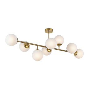 Żyrandol Dorado 8 żar.  lampa  wisząca złota klosze kule LP-002/8P
