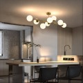 Żyrandol Dorado 8 żar.  lampa  wisząca złota klosze kule LP-002/8P
