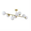 Żyrandol Dorado 8 żar.  lampa  wisząca złota klosze kule LP-002/8P